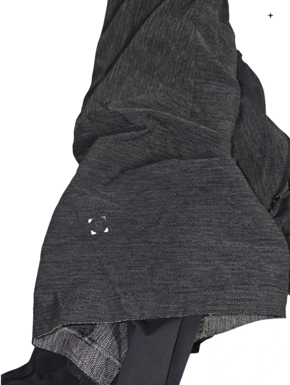 Lululemon Women's Gray/Black 2-in-1 Layered Running Shorts Over Leggings Sz M